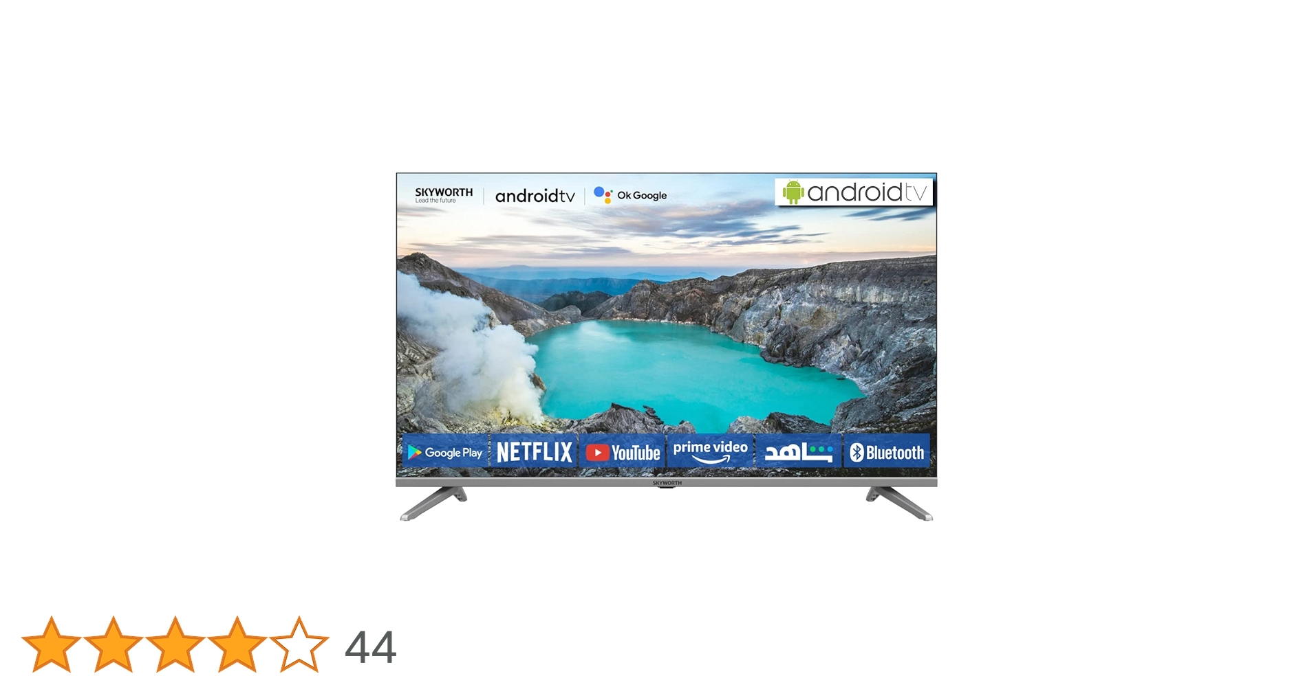 Skyworth 32 Inch TV Google Android 11 HD Smart TV Silver